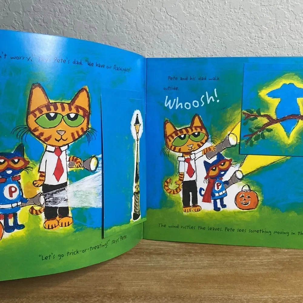 New kid’s children’s Halloween Holiday Book Bundle of 2 Pete the Cat & Joke Book